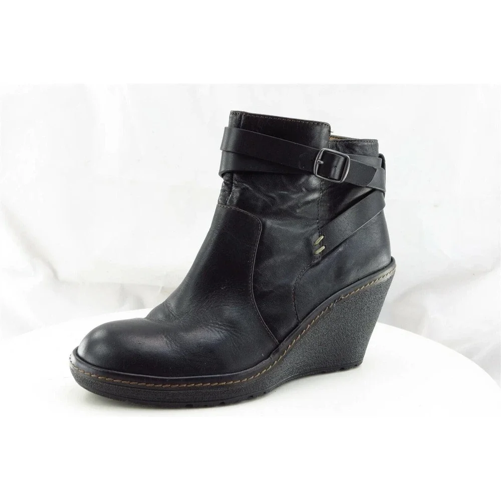 Sofft Boot Sz 6.5 M Short Boots Black Leather Women